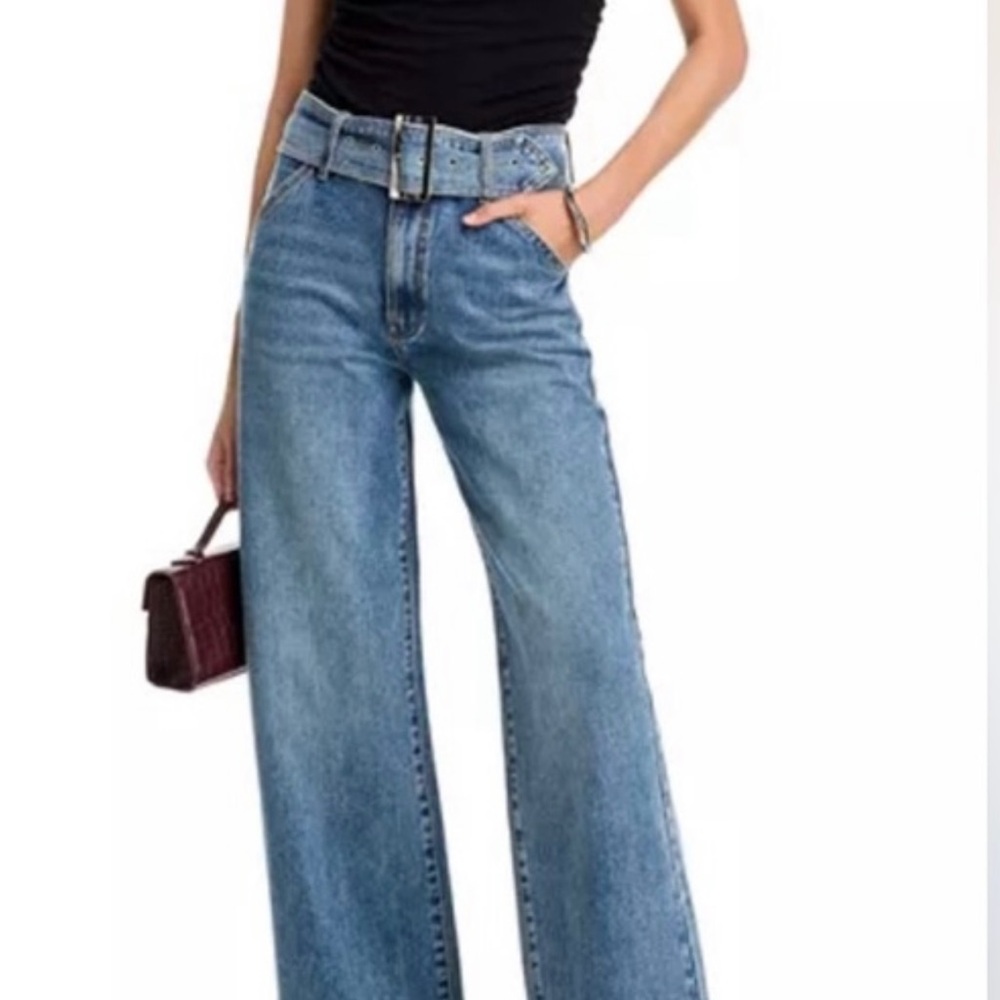 Steve Madden Blue Flare Wide-Leg Jeans